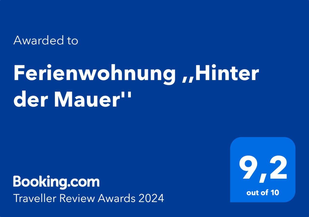 Ferienwohnung ,,Hinter Der Mauer" Хильдбургхаузен Экстерьер фото